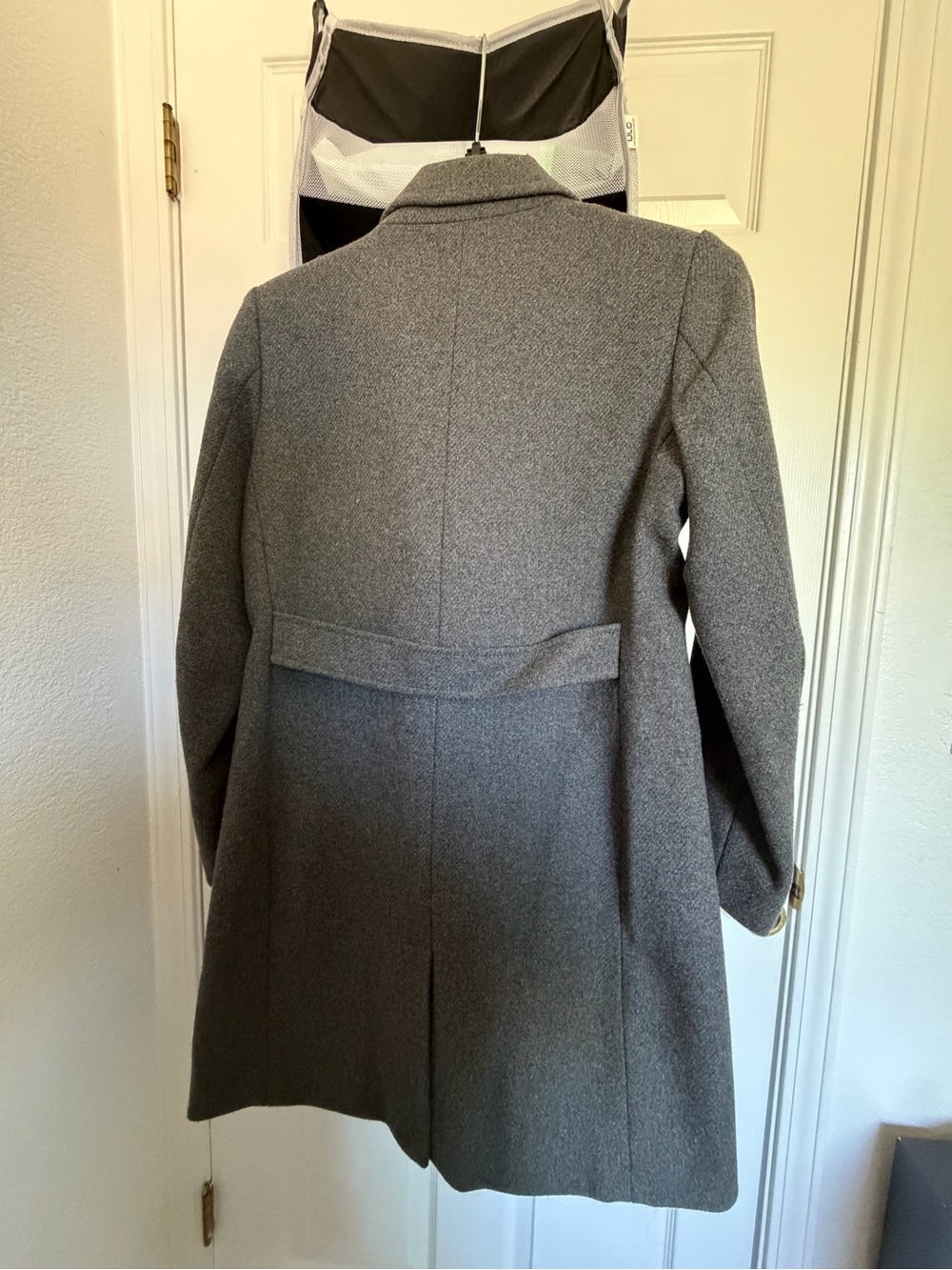 Banana Republic Gray Wool-Blend Pea Coat